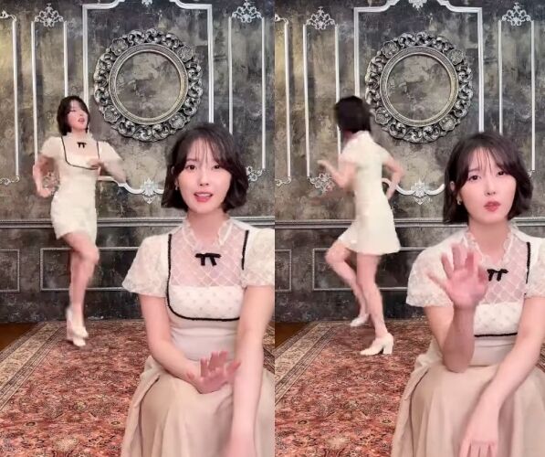 가수 겸 배우 아이유가 '밤편지' 챌린지에 동참했다. / 아이유 공식 소셜미디어