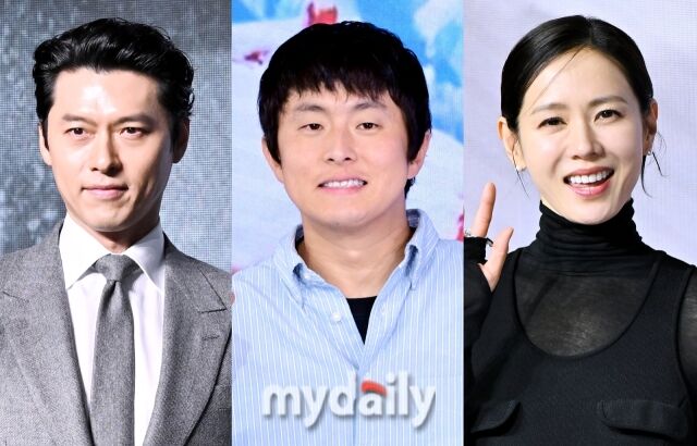 배우 현빈, 웹툰작가 겸 방송인 기안84, 배우 손예진./마이데일리
