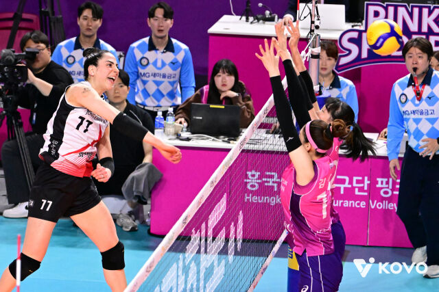 2023-24시즌 V-리그 정관장에서 뛴 지아는 일본 SV리그 쿠로베에서 2026-27시즌을 맞이한다./한국배구연맹(KOVO) 제공