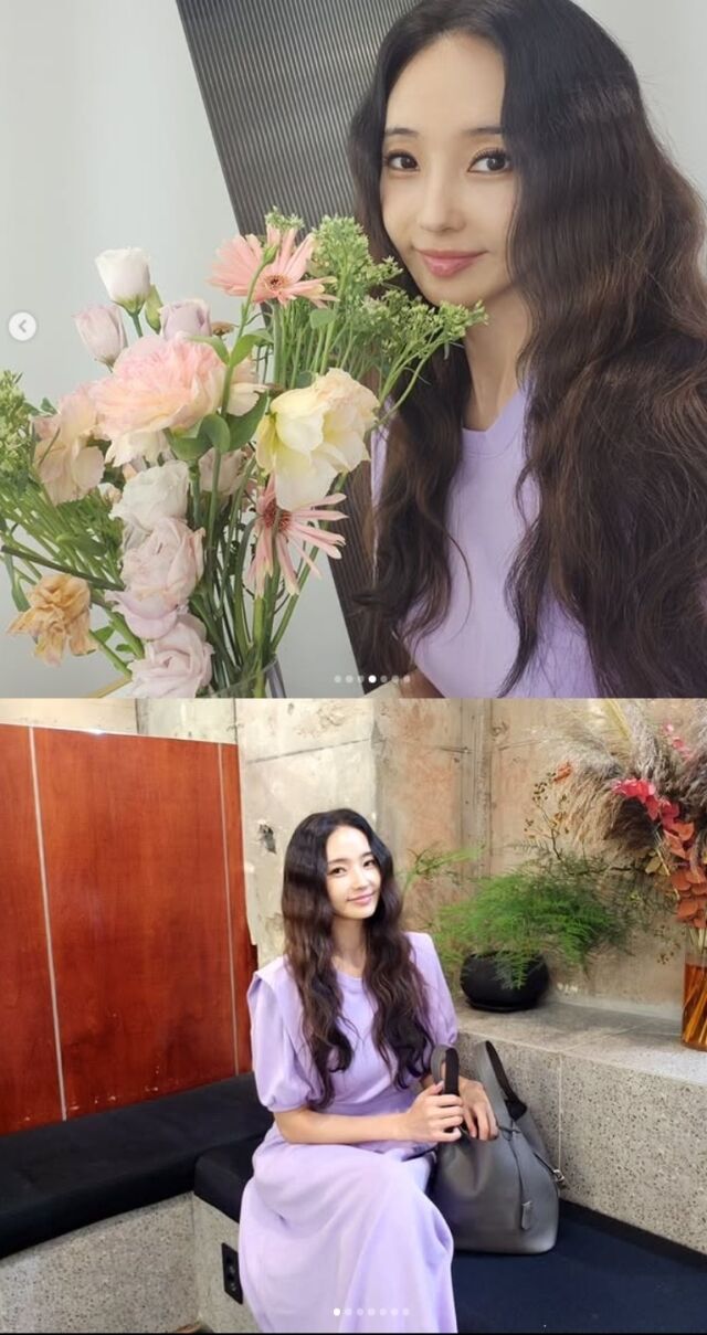 '원조 바비인형' 배우 한채영(46)이 독보적인 미모와 몸매로 품격 있는 추석 인사를 전했다./한채영 소셜미디어