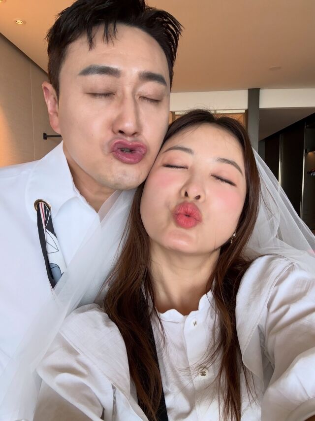 코미디언 심진화와 김원효./심진화 소셜미디어