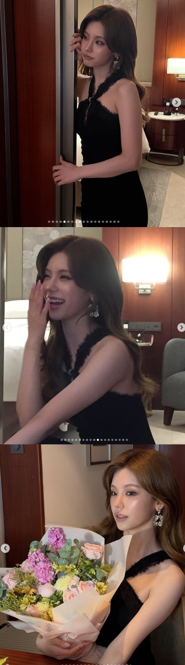 그룹 있지(ITZY) 멤버 예지(25)가 호텔 룸에서 요염하면서도 도발적인 자태를 드러내며 글로벌 팬들의 시선을 사로잡았다. /예지 소셜미디어