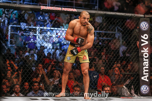2019년 5월 UFC 237에서 알렉산더 볼카노프스키와 격돌하기 위해 준비 중인 알도. /게티이미지코리아