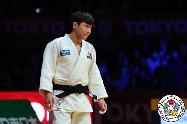 남자 66kg급 김찬녕이 4강 진출에 성공했다./국제유도연맹 제공
