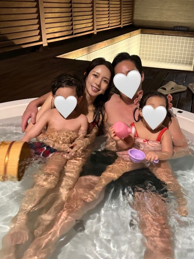 인플루언서 박현선과 남편 이필립, 두 자녀./박현선 소셜미디어
