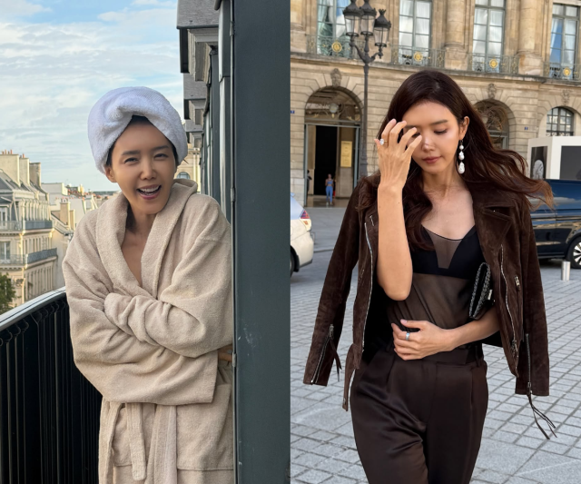 채정안이 프랑스에서 변함없는 동안 미모를 뽐냈다. / 채정안 SNS