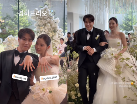 나인뮤지스 조가빈&hearts;황민수, 결혼식 현장 포착&hellip;11년만 다시 울린 첫 활동곡 '드라마'