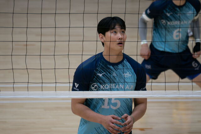 김관우(대한항공)이 지난 1일부터 일본에서 진행된 전지훈련을 진행하고 있다./대한항공 제공
