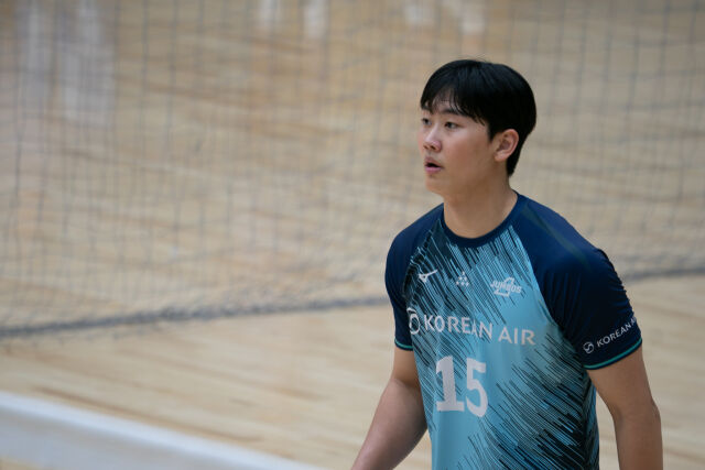 김관우(대한항공)이 지난 1일부터 일본에서 진행된 전지훈련을 진행하고 있다./대한항공 제공