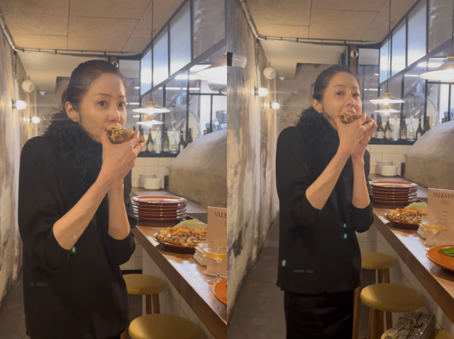 고현정이 프랑스 파리에서 화려한 패션쇼 일정부터 소탈한 식사 모습까지 공개하며 근황을 전했다. / 고현정 SNS