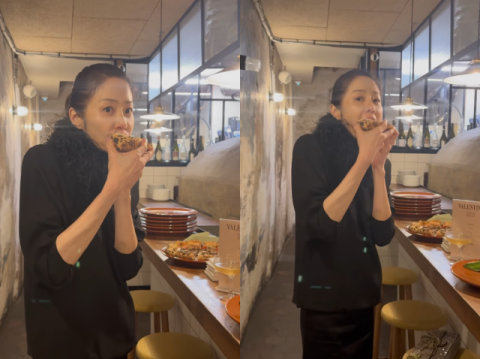 '휘청' 고현정, 야윈 몸에 걱정 쏟아지더니&hellip;두 손으로 피자 '한입'