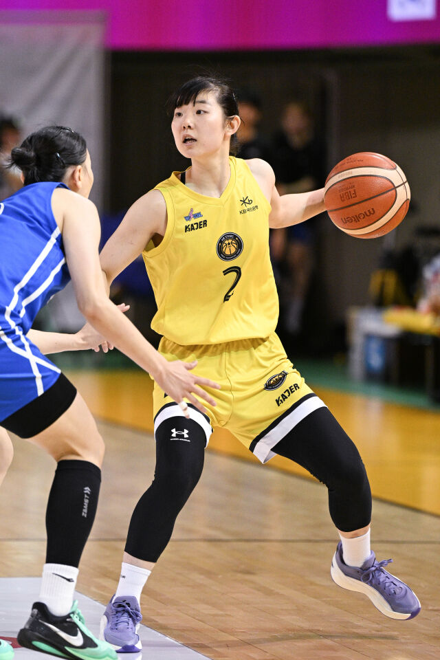허예은이 드리블을 하고 있다./WKBL 제공