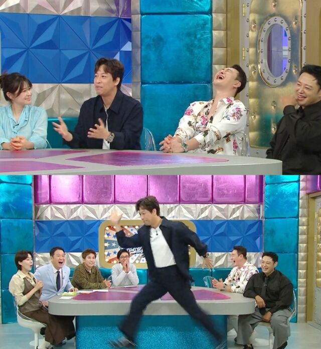 배우 오만석이 드라마 촬영 당시 현빈과의 키 차이로 인해 발판을 동원했던 굴욕 에피소드를 솔직하게 털어놓는다./MBC '라디오스타'
