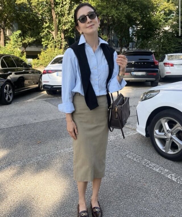 어머니가 찍은 김희애 사진/소셜미디어