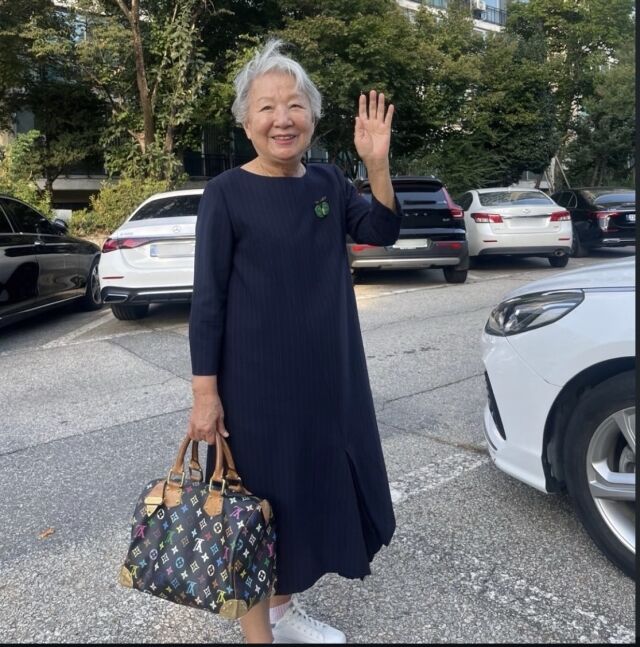 김희애가 찍은 어머니 사진/소셜미디어