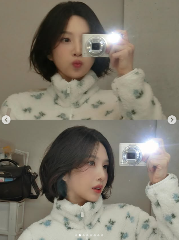 그룹 레드벨벳(Red Velvet)의 조이가 미리 맞이한 가을 분위기 속에서 한층 물오른 청순미를 과시했다./조이 소셜미디어