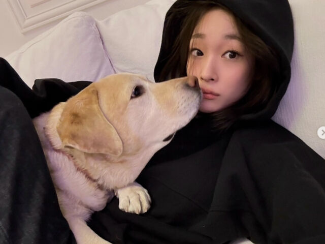 애니의 가족들이 반려견에 대한 애정을 드러냈다. / 애니 소셜미디어