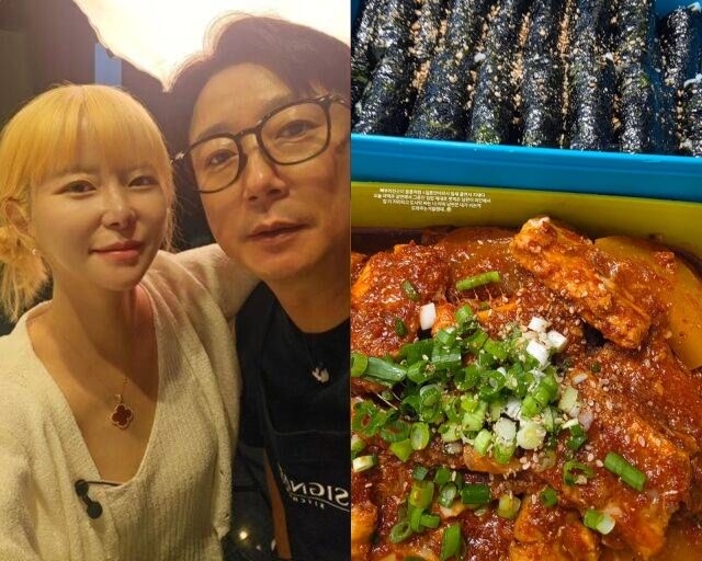코미디언 이수근과 아내 박지연, 박지연이 게재한 사진./박지연 소셜미디어