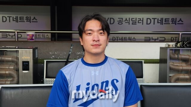 이재희가 인터뷰를 하고 있다./수원=김경현 기자