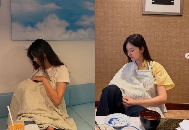 최유화는 지난 6일 개인 계정에 "베이비 태어난 지 6개월 되는 날=목표했던 모유수유 6개월 성공한 날"이라는 글과 함께 일상 사진 여러 장을 게시했다. /최유화 소셜미디어