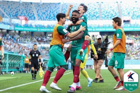 대전, 전북에 2-1 역전승&hellip;5경기 연속 무패 상승세