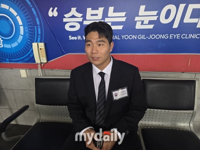KIA 타이거즈 이호민이 11일 광주 KIA챔피언스필드에서 포즈를 취하고 있다./광주=김진성 기자 kkomag@mydaily.co.kr