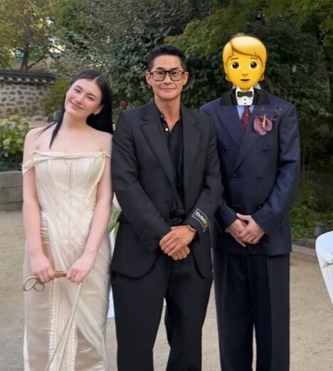 배우 김용지와 배정남./배정남 인스타그램