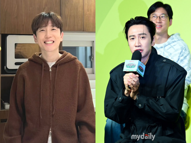 이광수가 예비 아빠가 된 방송인 남창희에게 특별한 축하를 건넨 가운데, 예상치 못한 기도 내용이 웃음을 자아냈다. / 남창희 SNS, 마이데일리