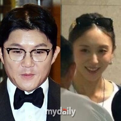 코미디언 조세호(왼쪽), 아내 정수지 씨 / 마이데일리 및 쿠팡플레이