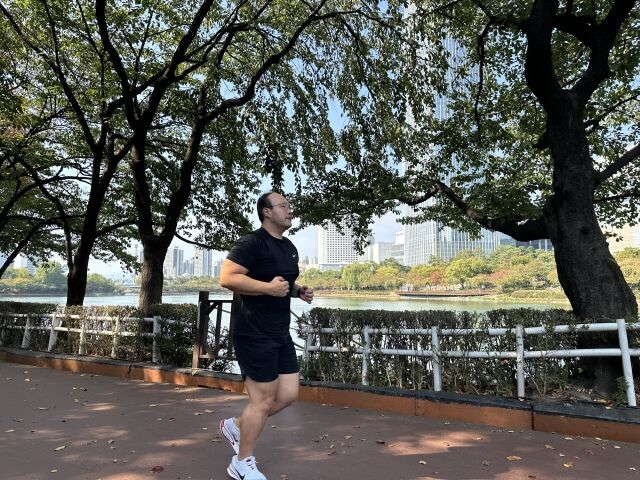 김태오 대표가 러닝을 하고 있다. /김태오 대표 제공