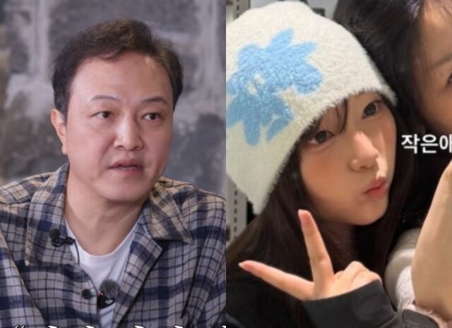 배우 정웅인과 둘째 딸./유튜브 채널 '짠한형', 이지인 인스타그램
