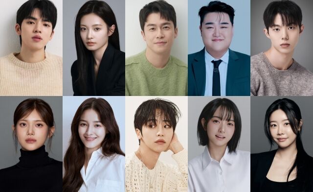 왼쪽부터 시계방향으로 차준환, 우다비, 이재원, 김규원, 김승호, 박소진, 안주미, 이남수, 낸시, 민서 / 각 소속사