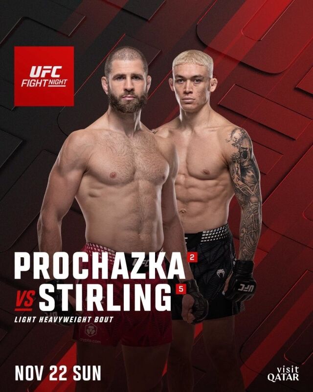 프로하스카(왼쪽)-스털링 경기 포스터. /UFC 제공