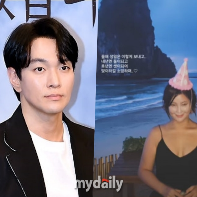 배우 이규환(왼쪽)과 생일을 맞이한 솔비 / 마이데일리 및 솔비 소셜미디어
