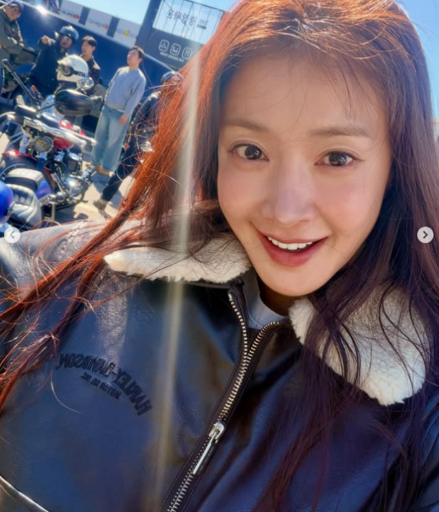 이시영은 15일 자신의 SNS에 "여러분♥드디어 28회 코리아 내셔널 할리데이비슨 호그랠리가 시작되었어요"라는 글과 함께 여러 장의 사진 및 영상을 공개했다./이시영 소셜미디어
