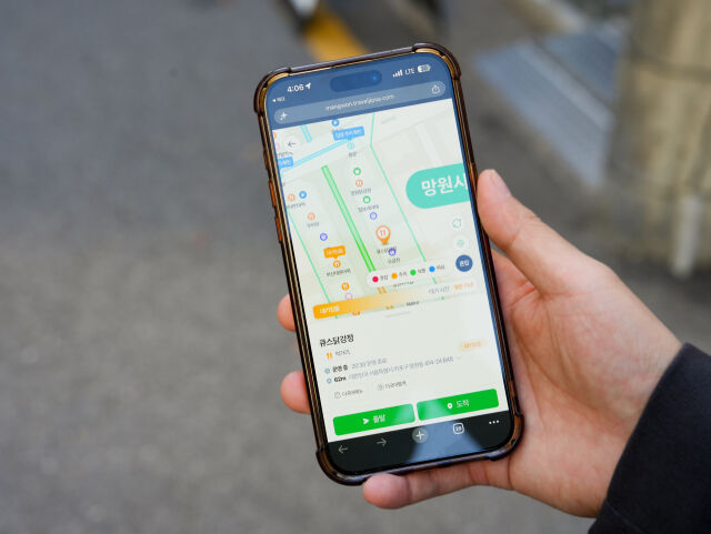 점포별 대기 정보를 볼 수 있는 AI밀집도 분석. /한국관광공사