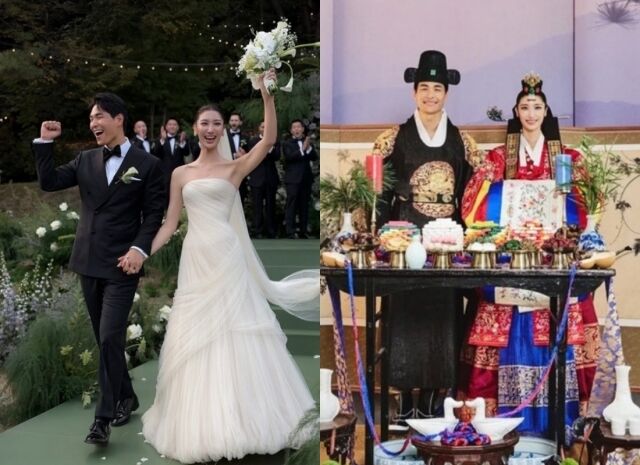 '케데헌' 이재와 샘김/보그웨딩 공식 SNS