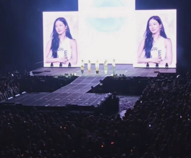 이번 암스테르담 르세라핌 공연. /소셜미디어