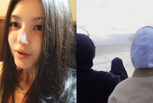 뉴진스 멤버들로 추정되는 인물들이 다니엘 유튜브에 담겼다. / 유튜브 '다니엘 마쉬'