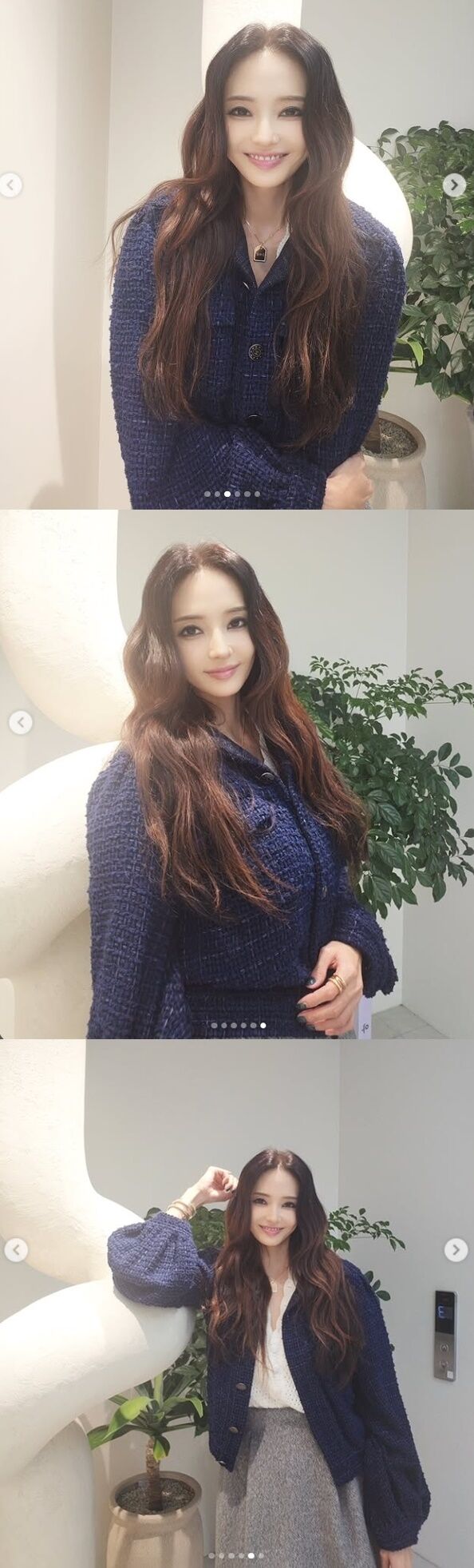 배우 한채영이 독보적인 '바비인형' 비율과 방부제 동안 미모를 자랑하며 근황을 전했다./한채영 소셜미디어