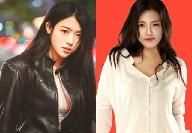 아이돌 샛별 일레븐의 시온(왼쪽)과 팔색조 가수 쏘킴이 코누배 제20회 한스타 연예인 야구대회 시구자로 마운에 선다. /모아이 엔터테인먼트, 쏘킴