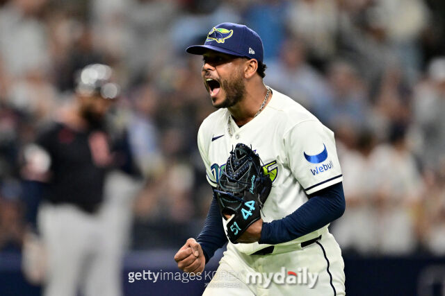 MLB 탬파베이 프레디 페랄타(투수)는 밀워키 유니폼을 입고 데뷔했다./게티이미지코리아