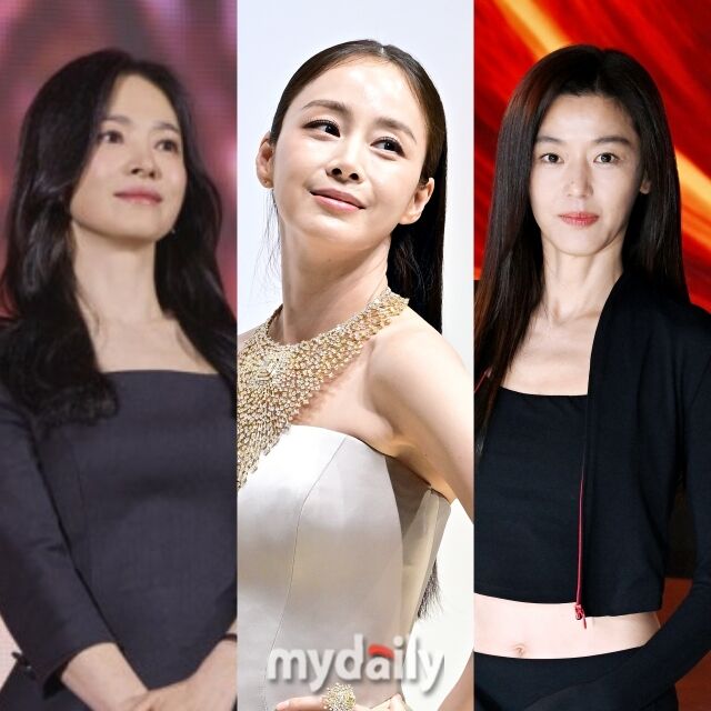 왼쪽부터 송혜교, 김태희, 전지현./넷플릭스, 마이데일리