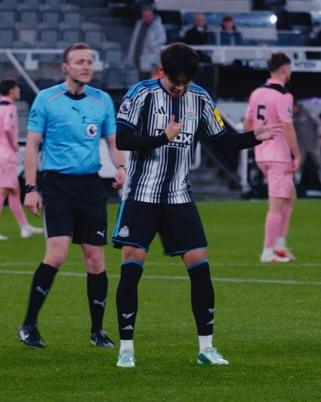 박승수가 27일 세인트제임스 파크에서 열린 선덜랜드 U-21 팀과의 홈경기에서 득점한 뒤 세레머니하고 있다./뉴캐슬 유나이티드 제공