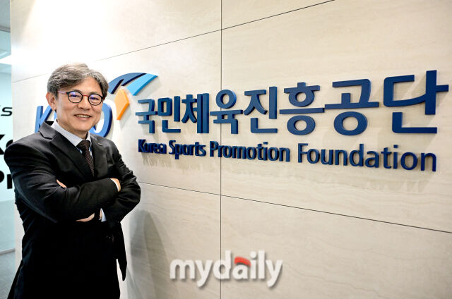 한남희 서울올림픽기념국민체육진흥공단 상임감사가 마이데일리와 인터뷰를 진행하고 있다. /서울올림픽기념국민체육진흥공단=유진형 기자