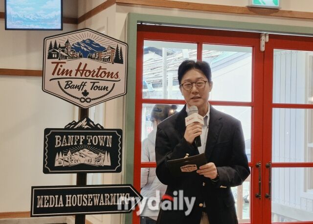 안태열 비케이알(BKR) 최고사업책임자(CBO)가 29일 미디어데이에서 플래그십 매장 기획 배경과 향후 운영 계획을 발표하고 있다. /방금숙 기자