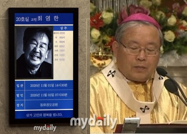 故최불암(왼쪽), 염수정 추기경 / 마이데일리 및 SBS 뉴스